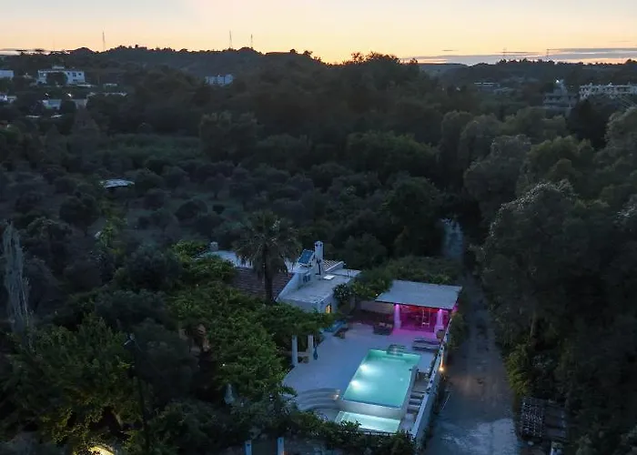 Villa Oliveyard Stone Built House- With Pool Non Chlorin Koskinou (Rhodes)