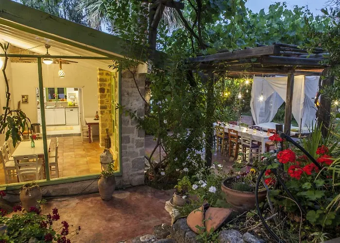 Oliveyard Stone Built House- With Pool Non Chlorin * Koskinou (Rhodes)